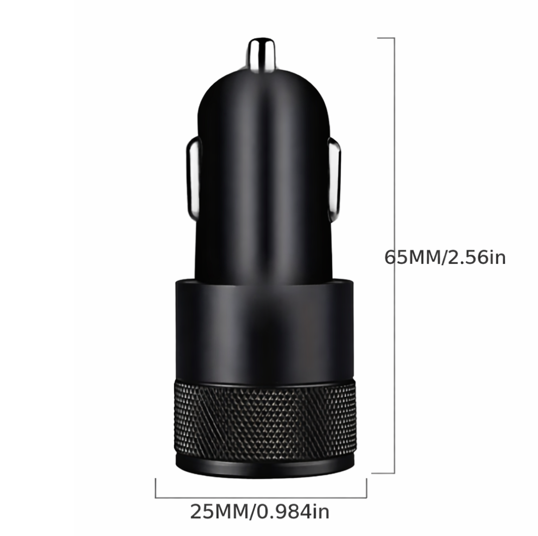 Autolader USB-A & USB-C - Auto oplader USB - USB C autolader 2 poorten - Snellader