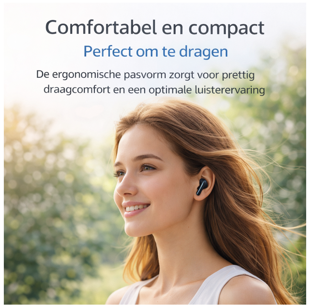 Draadloze Bluetooth Oordopjes - Geschikt voor alle apparaten met oplaadcase