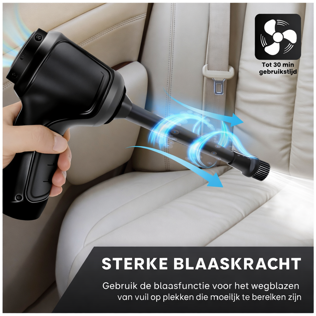 Draadloze auto stofzuiger – Krachtige handstofzuiger voor elk ruimte - USB Oplaadbaar