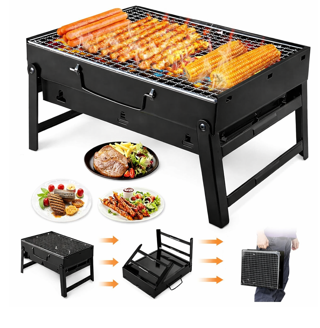 Houtskool Mini Barbecue - Draagbaar houtskool bbq - Tafel Grill