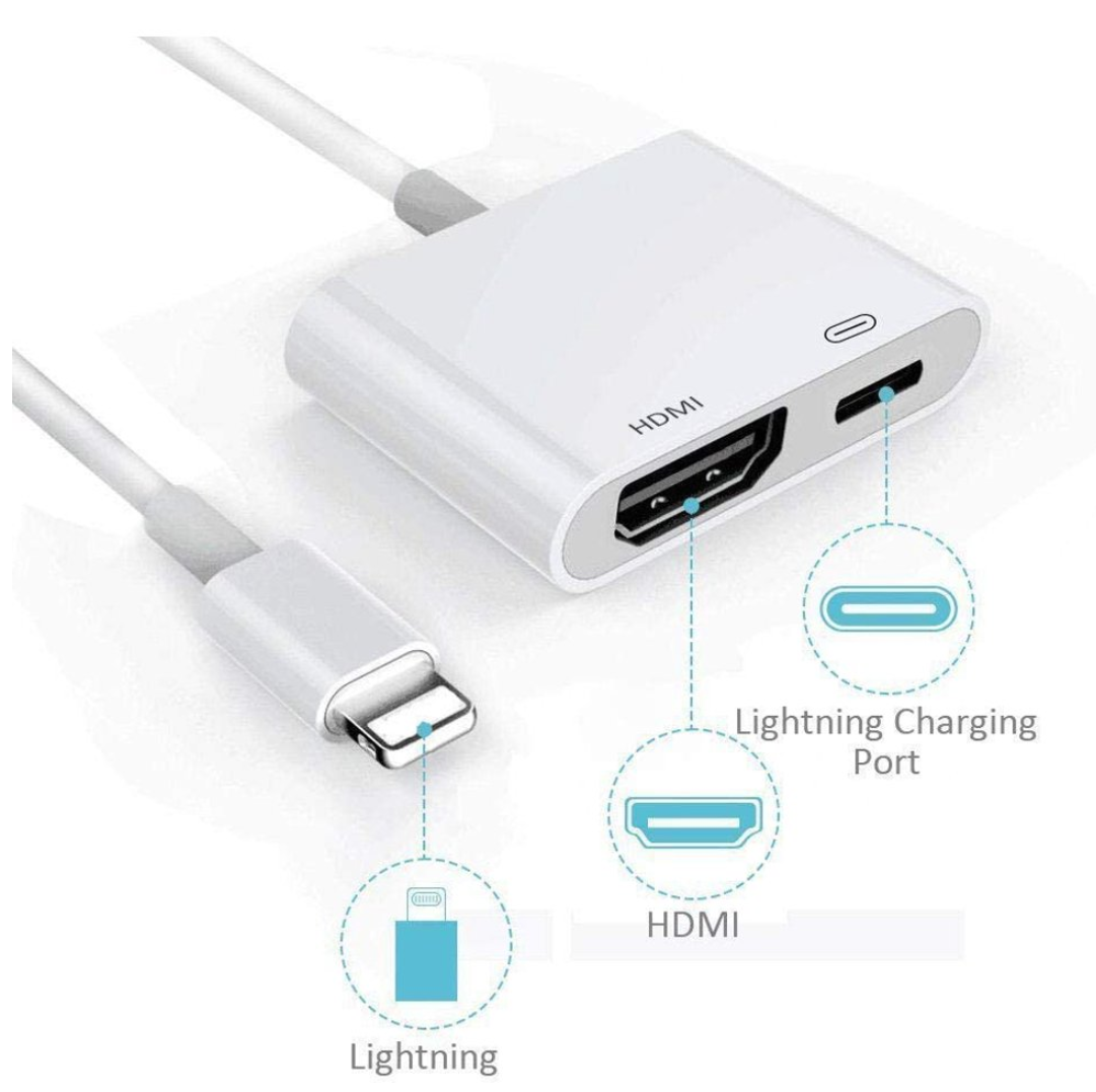 Adaptateur Lightning vers HDMI pour vidéo et audio