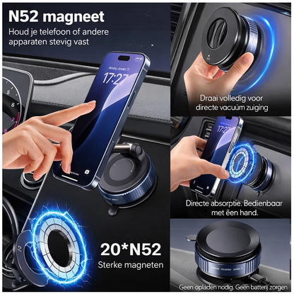 Magnetische Telefoonhouder Auto 360 graden Draaibaar – MagSafe Geschikt