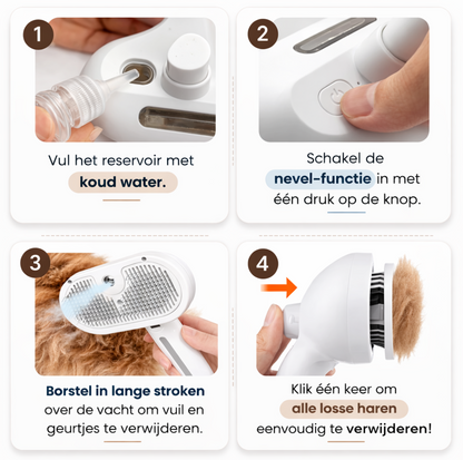 Professionele Honden en Kattenborstel – Verwijdert losse haren en vermindert verharing voor alle vachtsoorten