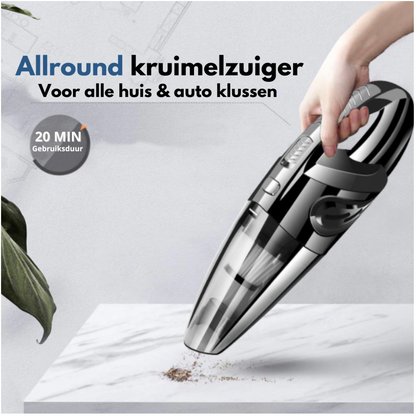Rixoline™ Kruimelzuiger Draadloos - Handstofzuiger - Incl. opzetstukken