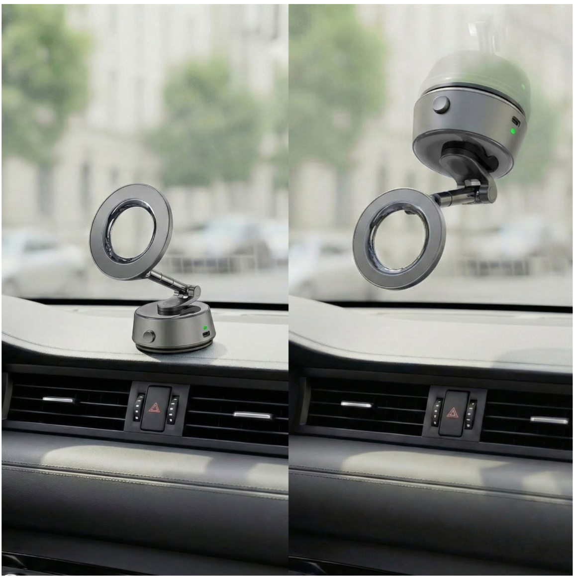 Telefoonhouder auto met zuignap en magnetische houder 360° draaibaar - Geschikt voor MagSafe
