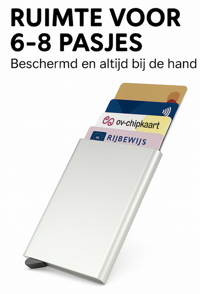 Porte-cartes RFID extensible et fin - Argent