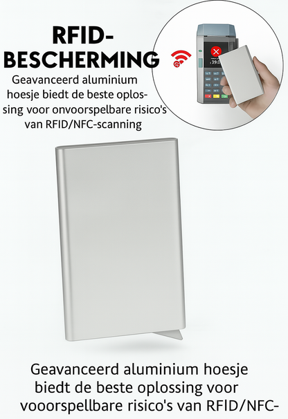 Porte-cartes RFID extensible et fin - Argent